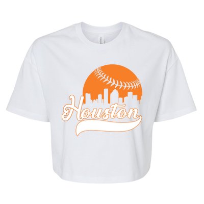 Houston Baseball Team City Bella+Canvas Jersey Crop Tee