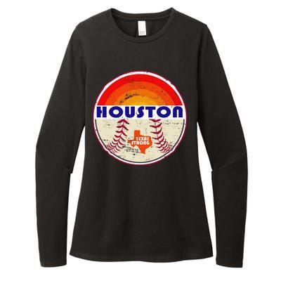 Houston Baseball Texas Strong Womens CVC Long Sleeve Shirt