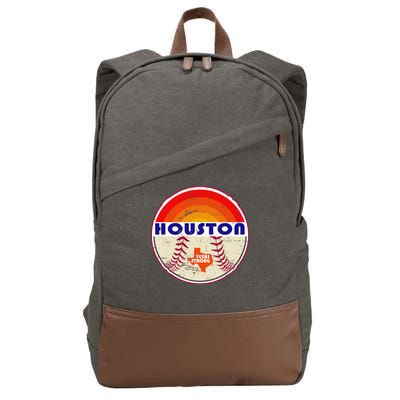 Houston Baseball Texas Strong Cotton Canvas Backpack