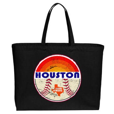 Houston Baseball Texas Strong Cotton Canvas Jumbo Tote