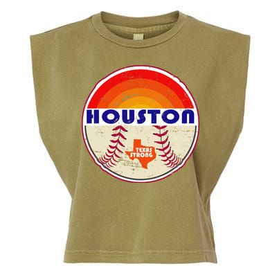 Houston Baseball Texas Strong Garment-Dyed Women's Muscle Tee