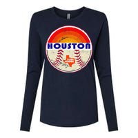 Houston Baseball Texas Strong Womens Cotton Relaxed Long Sleeve T-Shirt