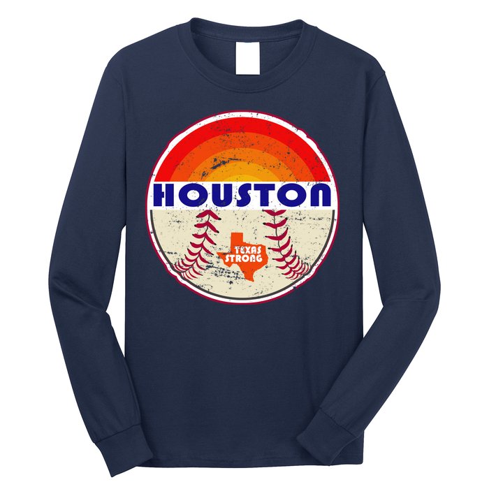 Houston Baseball Texas Strong Long Sleeve Shirt