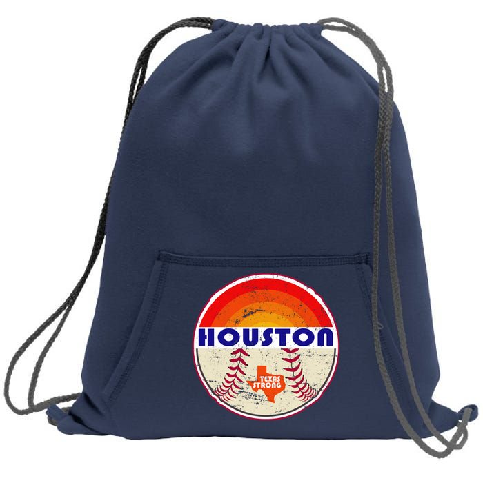 Houston Baseball Texas Strong Sweatshirt Cinch Pack Bag