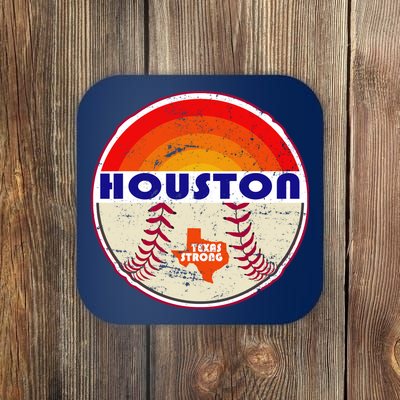 Houston Baseball Texas Strong Coaster