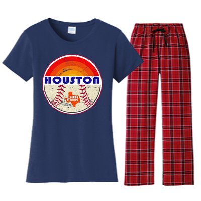 Houston Baseball Texas Strong Women's Flannel Pajama Set