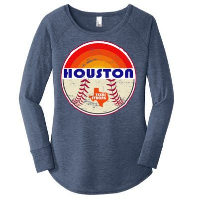 Houston Baseball Texas Strong Women's Perfect Tri Tunic Long Sleeve Shirt