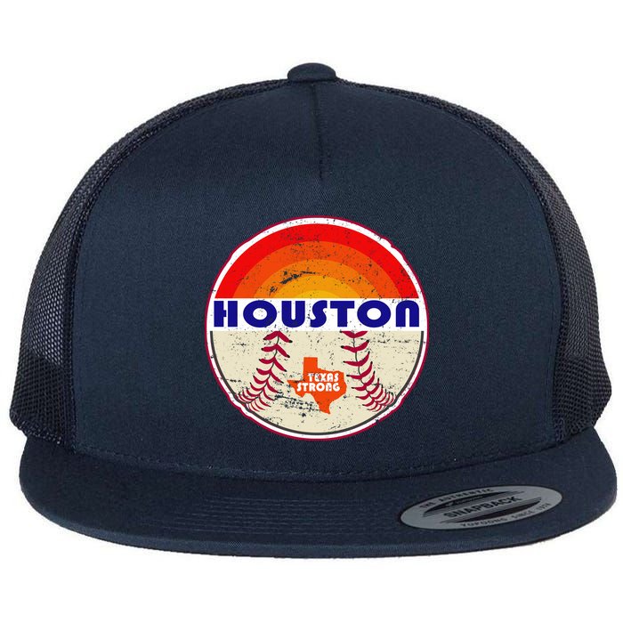 Houston Baseball Texas Strong Flat Bill Trucker Hat