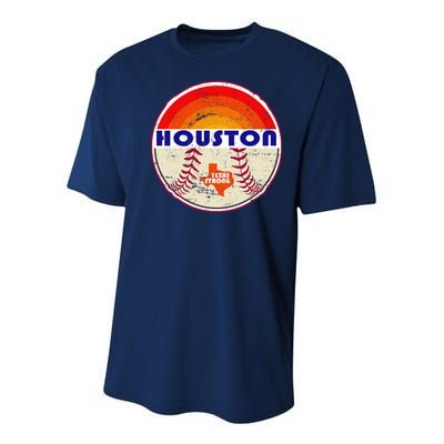 Houston Baseball Texas Strong Youth Performance Sprint T-Shirt