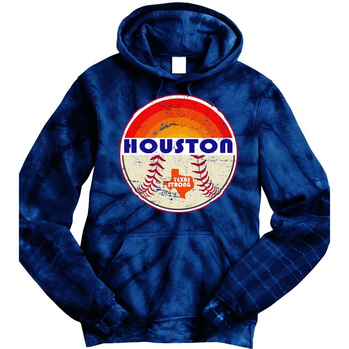 Houston Baseball Texas Strong Tie Dye Hoodie