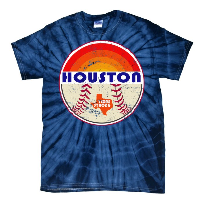 Houston Baseball Texas Strong Tie-Dye T-Shirt