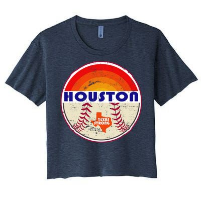 Houston Baseball Texas Strong Women's Crop Top Tee