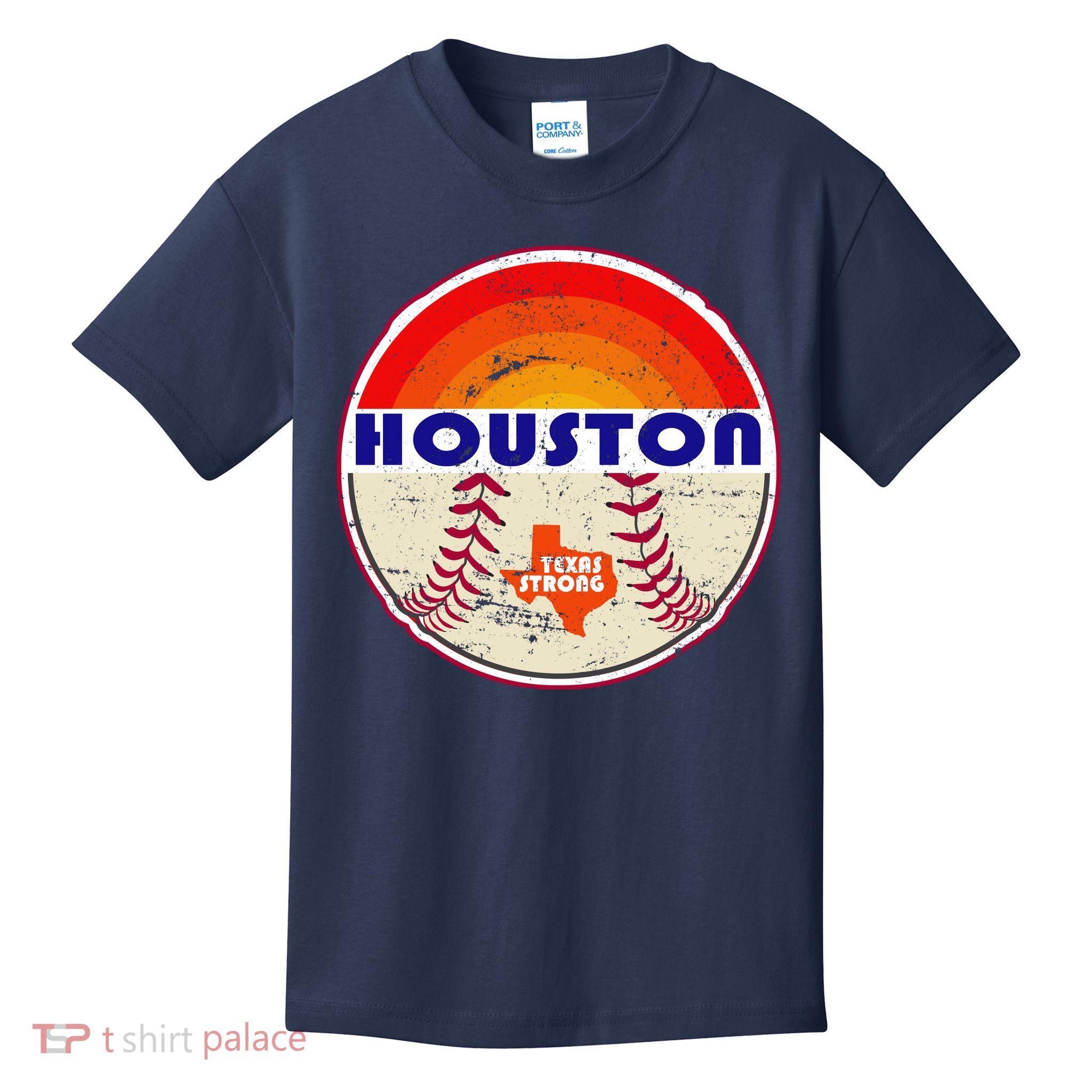 Houston Baseball Texas Strong Kids T-Shirt