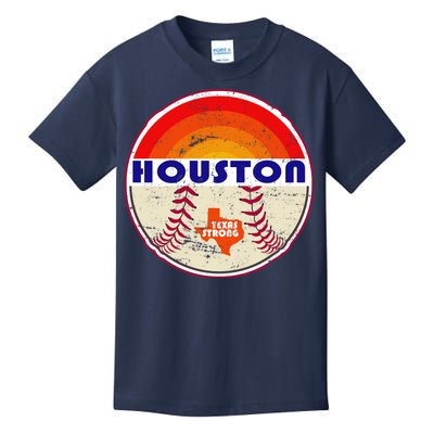 Houston Baseball Texas Strong Kids T-Shirt