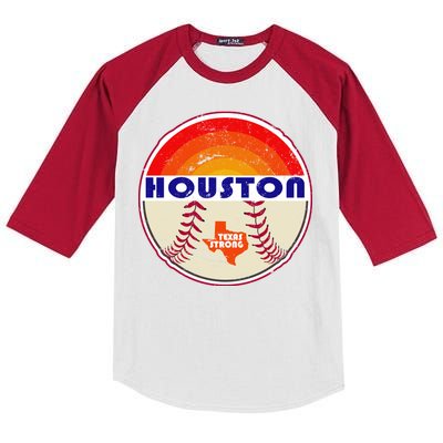 Houston Baseball Texas Strong Kids Colorblock Raglan Jersey