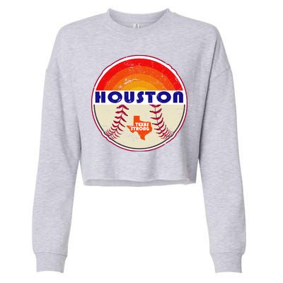 Houston Baseball Texas Strong Cropped Pullover Crew