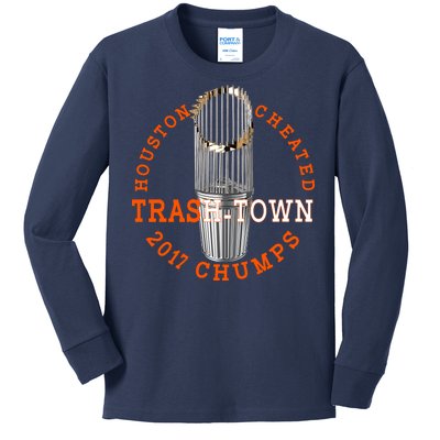 Houston Cheated Trash-Town 2017 Chumps Kids Long Sleeve Shirt