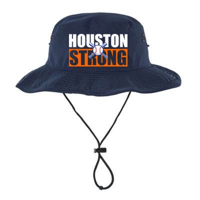 Houston Strong Baseball Bats Logo Bucket Hat