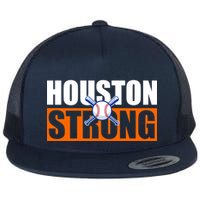 Houston Strong Baseball Bats Logo Flatbill Hat