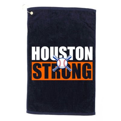 Houston Strong Baseball Bats Logo Golf Towel