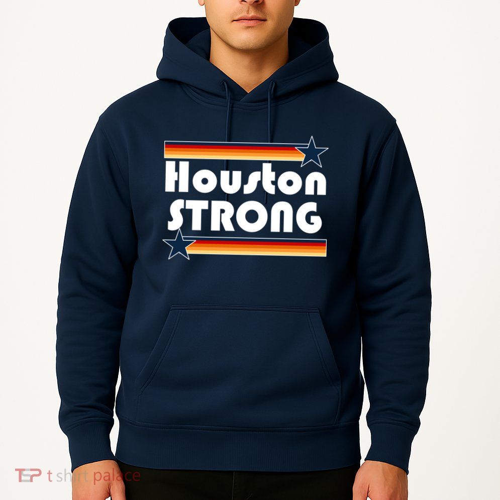 Houston Strong Baseball Star Logo Hoodie
