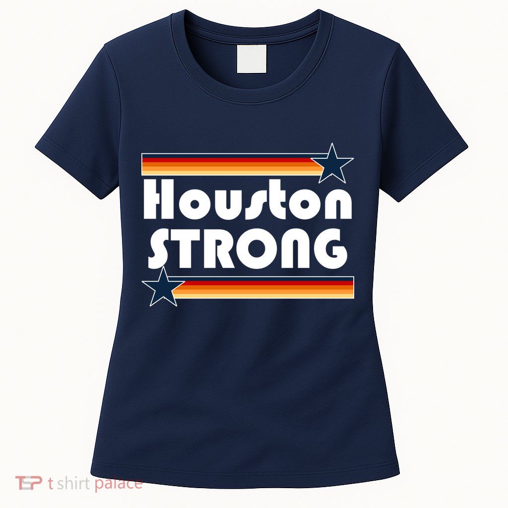 Houston Strong Baseball Star Logo Womens T-Shirt