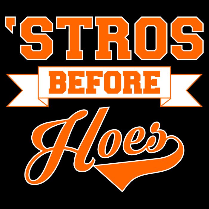 Houston 'Stros Before Hoes Baseball Script Backpack