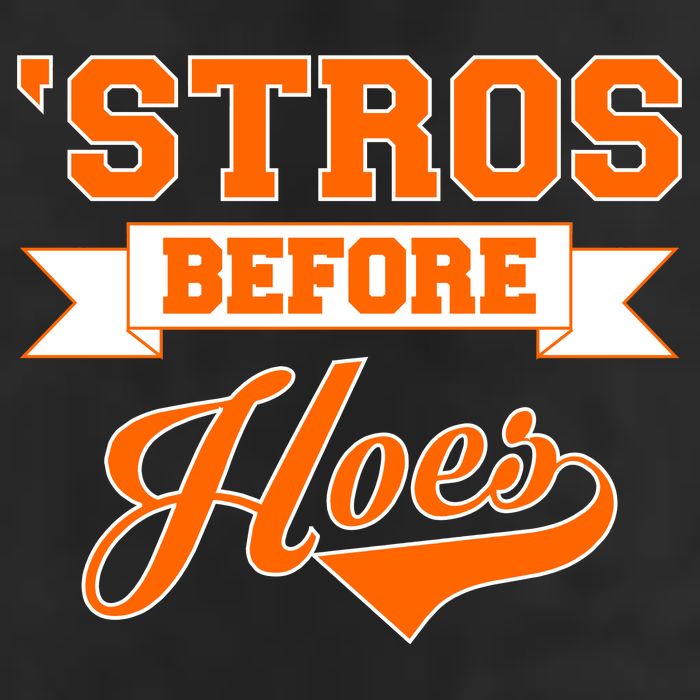 Houston 'Stros Before Hoes Baseball Script Tumbler