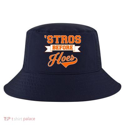 Houston 'Stros Before Hoes Baseball Script Cool Comfort Performance Bucket Hat