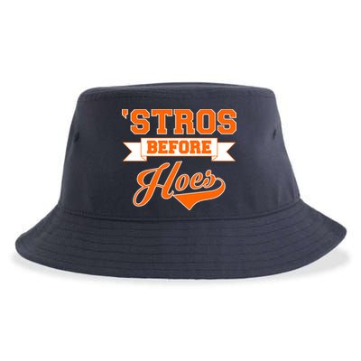 Houston 'Stros Before Hoes Baseball Script Sustainable Bucket Hat
