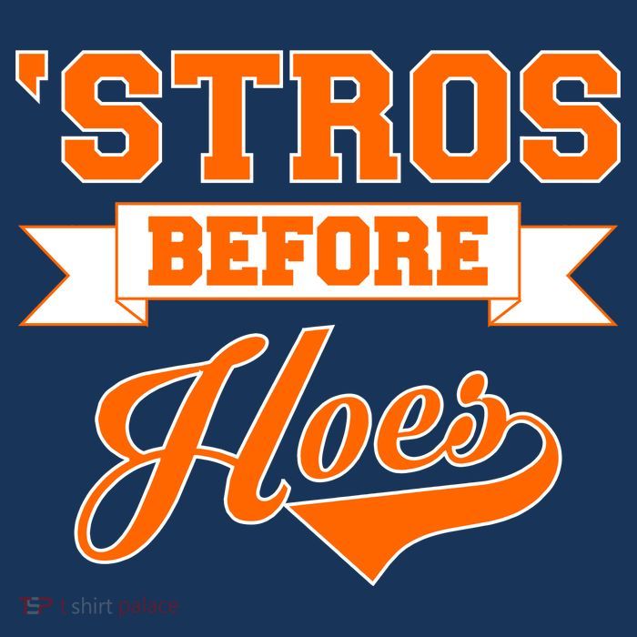 Houston 'Stros Before Hoes Baseball Script Button