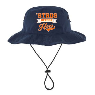 Houston 'Stros Before Hoes Baseball Script Bucket Hat
