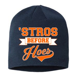 Houston 'Stros Before Hoes Baseball Script Sustainable Beanie