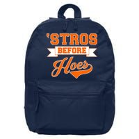 Houston 'Stros Before Hoes Baseball Script 16 in Basic Backpack