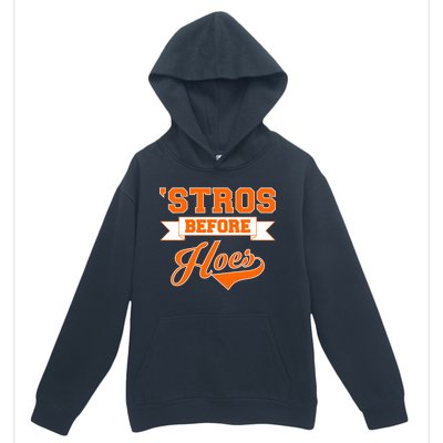 Houston 'Stros Before Hoes Baseball Script Urban Pullover Hoodie