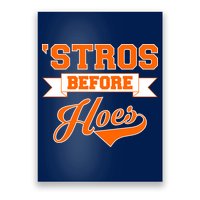 Houston 'Stros Before Hoes Baseball Script Poster