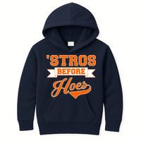Houston 'Stros Before Hoes Baseball Script Kids Hoodie