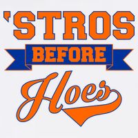 Houston 'Stros Before Hoes Baseball Script Garment-Dyed Sweatshirt