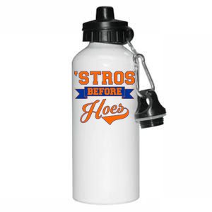 Houston 'Stros Before Hoes Baseball Script Aluminum Water Bottle