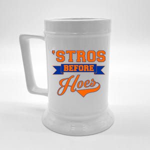 Houston 'Stros Before Hoes Baseball Script Beer Stein