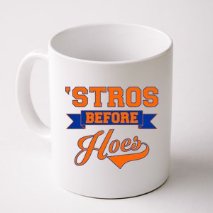 Houston 'Stros Before Hoes Baseball Script Coffee Mug