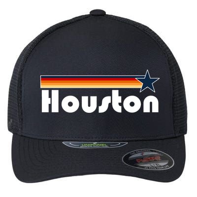 Houston Texas Baseball Colors Logo Flexfit Unipanel Trucker Cap