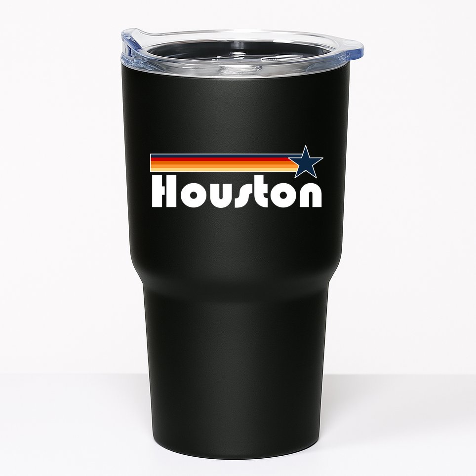 Houston Texas Baseball Colors Logo Tumbler