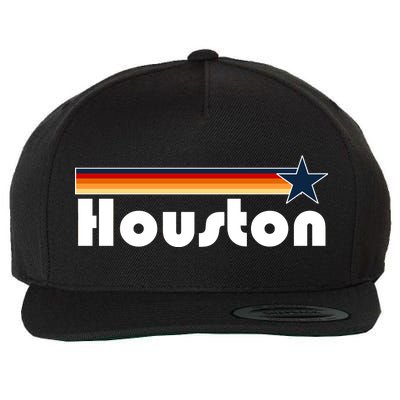 Houston Texas Baseball Colors Logo Wool Snapback Cap