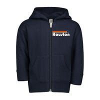 Houston Texas Baseball Colors Logo Toddler Zip Fleece Hoodie