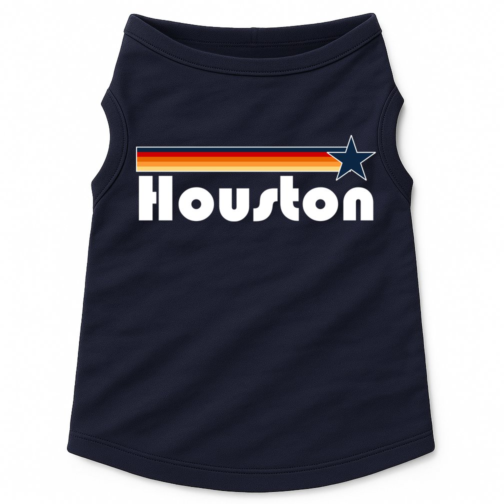 Houston Texas Baseball Colors Logo Doggie Tank