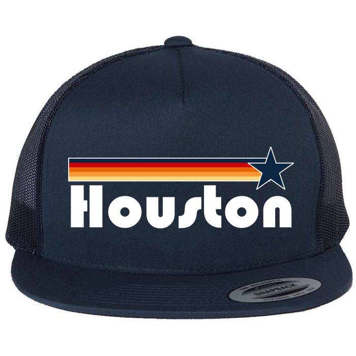 Houston Texas Baseball Colors Logo Flat Bill Trucker Hat