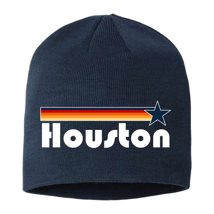 Houston Texas Baseball Colors Logo Sustainable Beanie