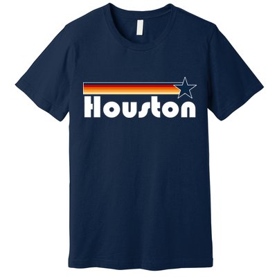 Houston Texas Baseball Colors Logo Premium T-Shirt