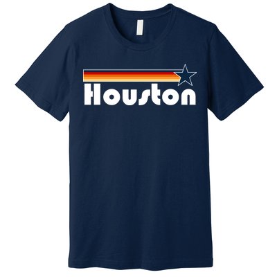 Houston Texas Baseball Colors Logo Premium T-Shirt